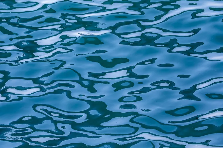 Blaue Wasserschuppen