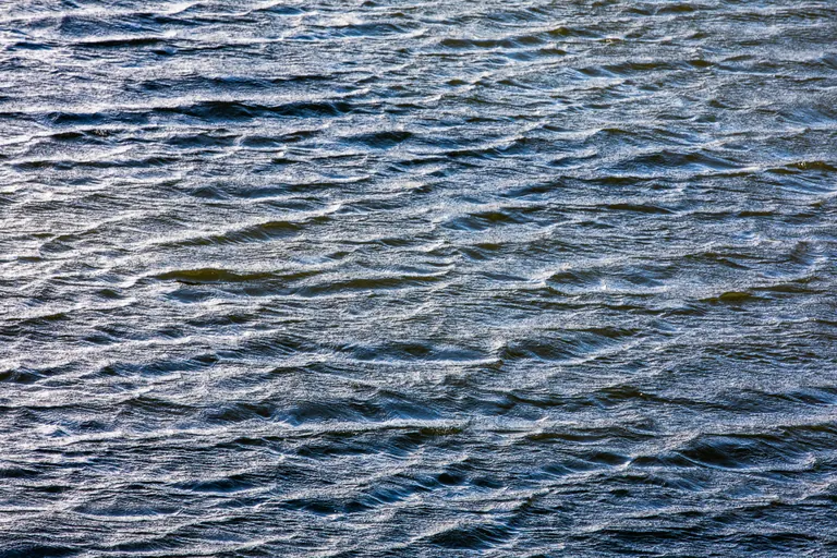 Fluss im Wind
